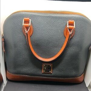 Dooney & Bourke black and Brown Leather Bag